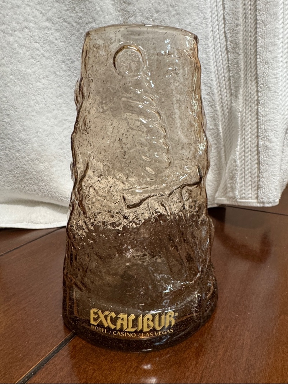 Excalibur Resort Vegas Vintage Vase Sword in Stone 8in High 40oz 1990